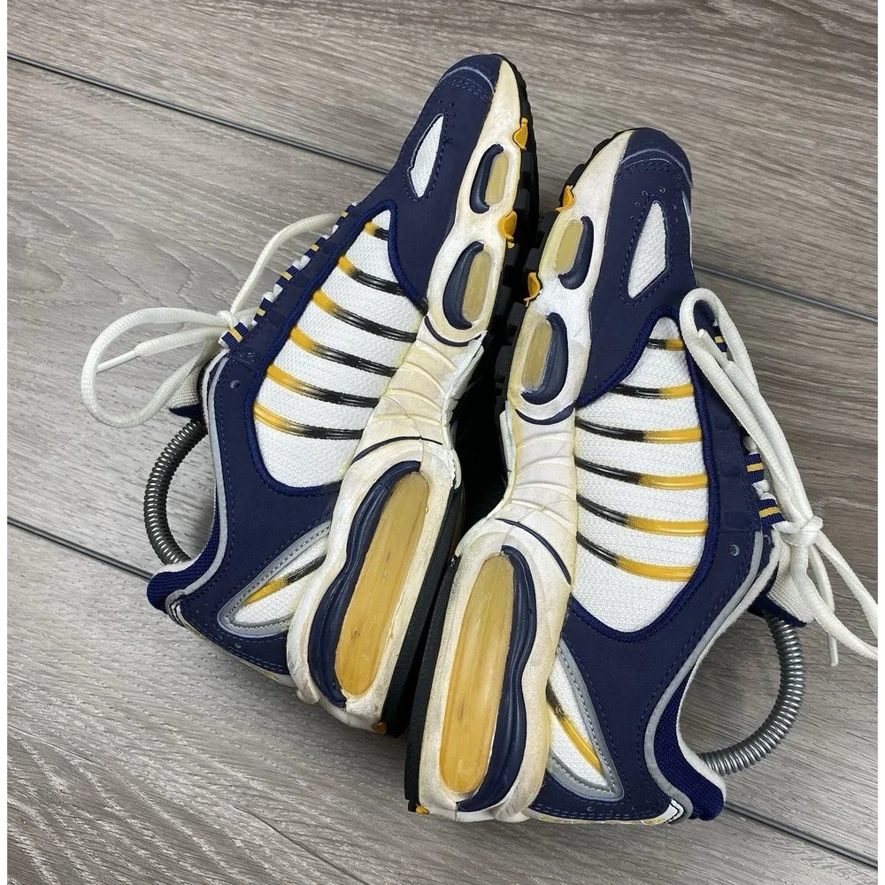 Nike‎ Air Max Men's Vtg Running Shoes Blue Yellow White 605118-181 Y2K 8.5